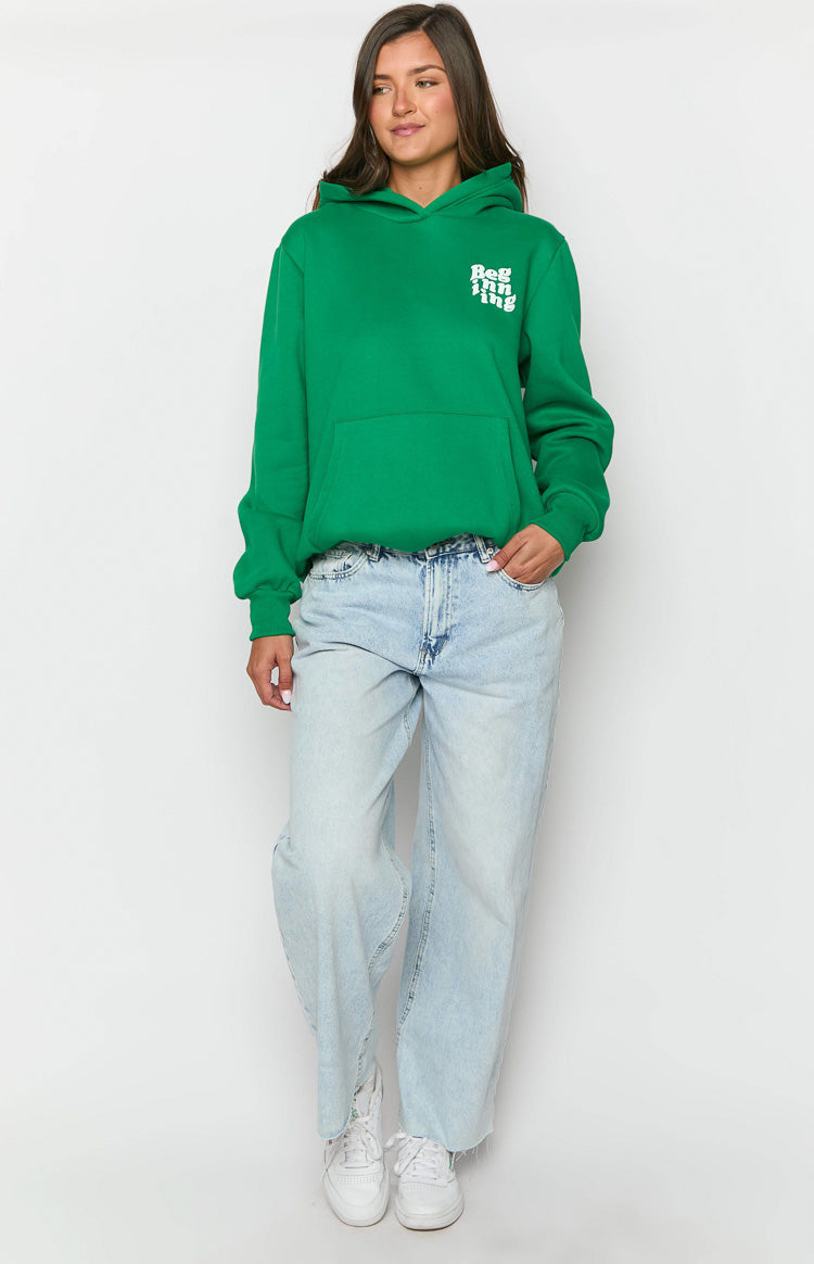 Beginning Green Snuggle Bubble Hoodie-Vavasi.All Rights Reserved.