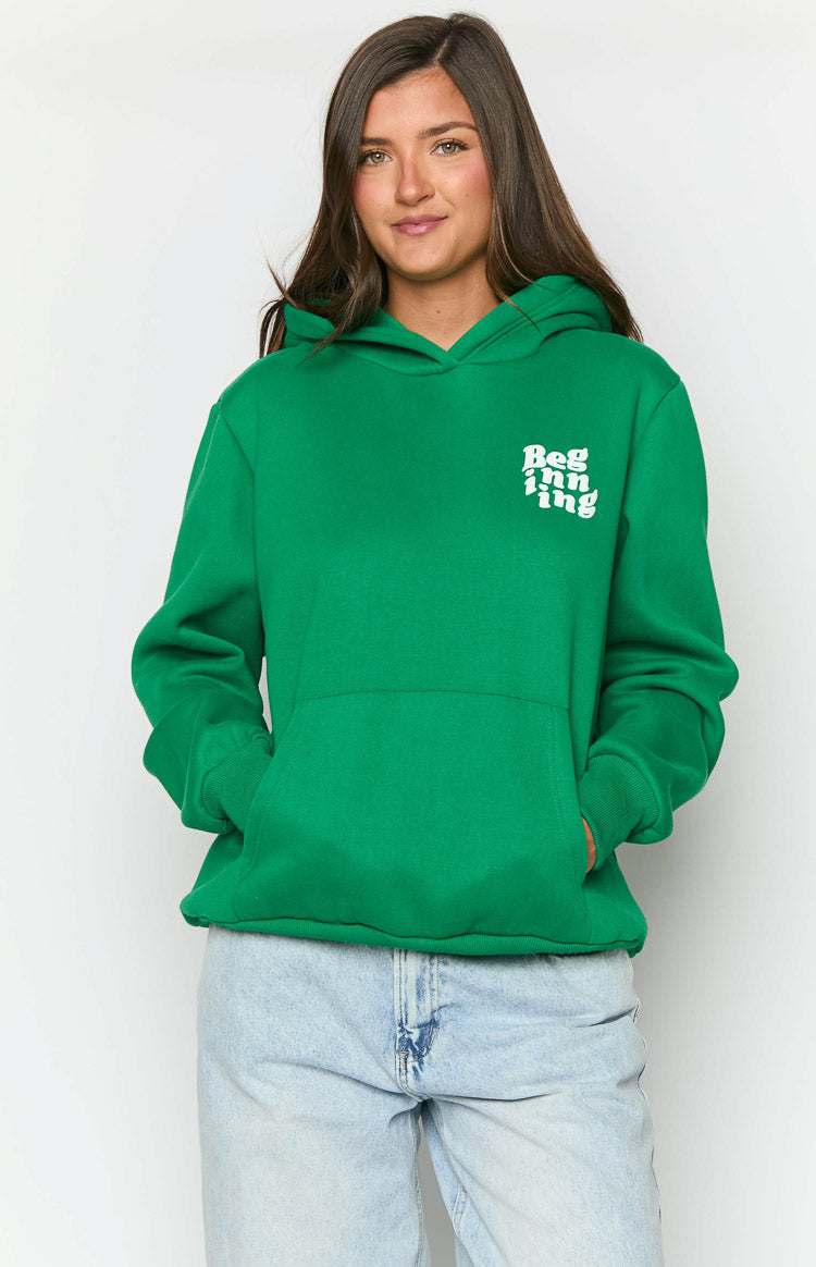 Beginning Green Snuggle Bubble Hoodie-Vavasi.All Rights Reserved.