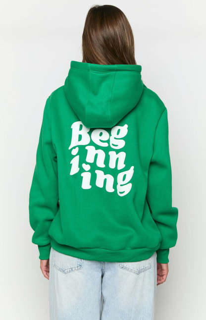 Beginning Green Snuggle Bubble Hoodie-Vavasi.All Rights Reserved.