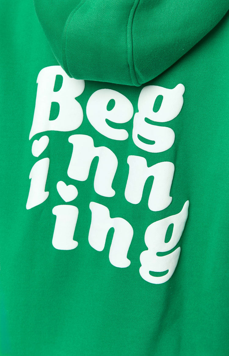 Beginning Green Snuggle Bubble Hoodie-Vavasi.All Rights Reserved.