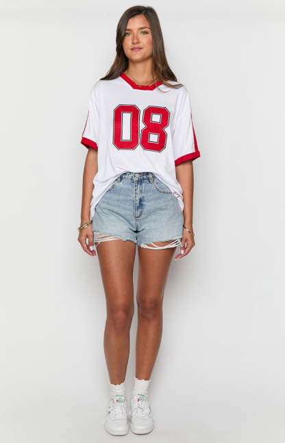 Beginning White Jersey Mini Dress-Vavasi.All Rights Reserved.