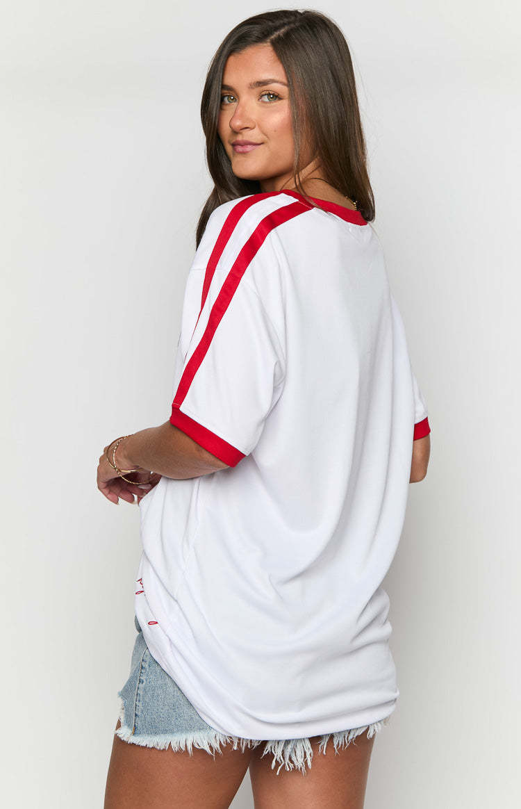 Beginning White Jersey Mini Dress-Vavasi.All Rights Reserved.