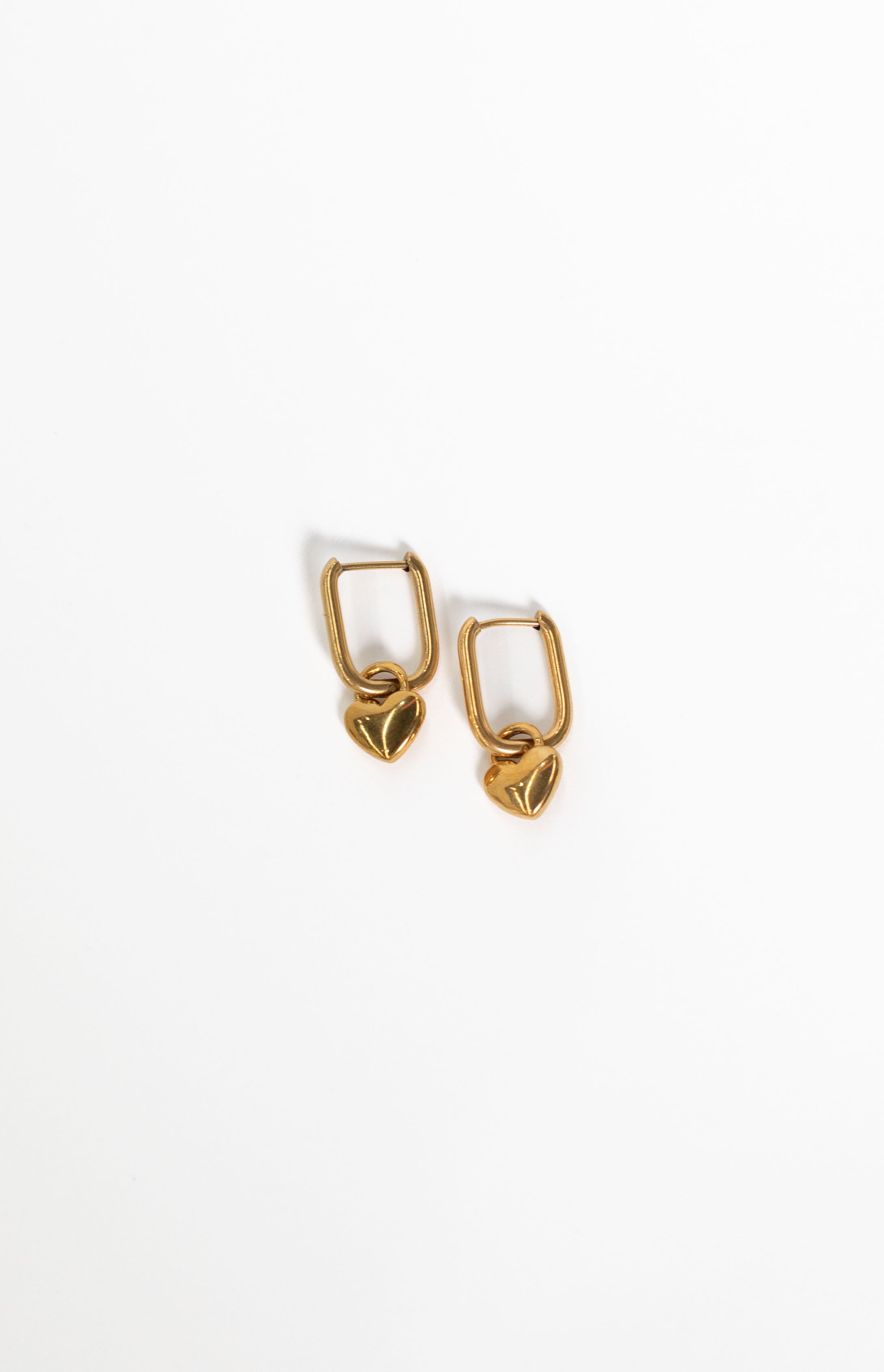 Berni Gold Heart Hoop Earrings-Vavasi.All Rights Reserved.