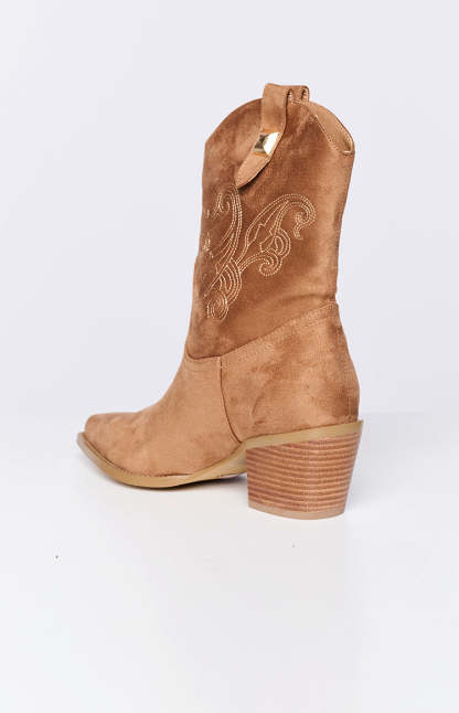 Billini Darla Tan Cowboy Boots-Vavasi.All Rights Reserved.