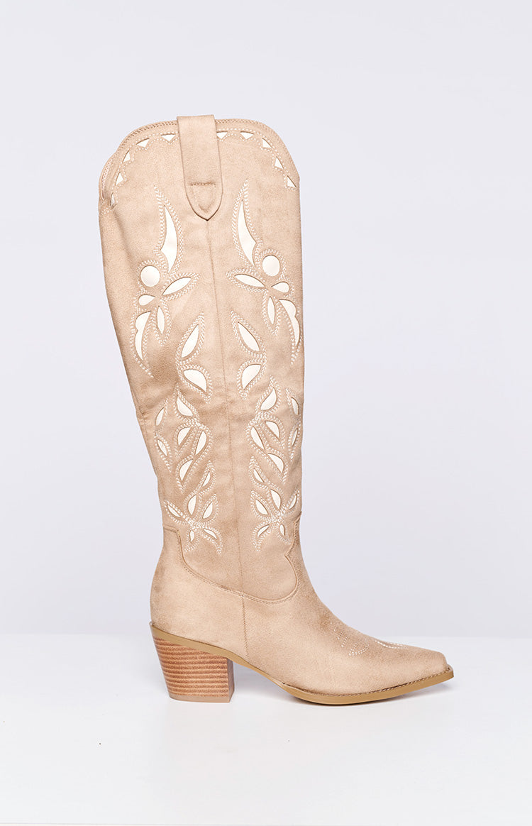 Billini Della Taupe Cowboy Boots-Vavasi.All Rights Reserved.