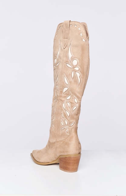 Billini Della Taupe Cowboy Boots-Vavasi.All Rights Reserved.