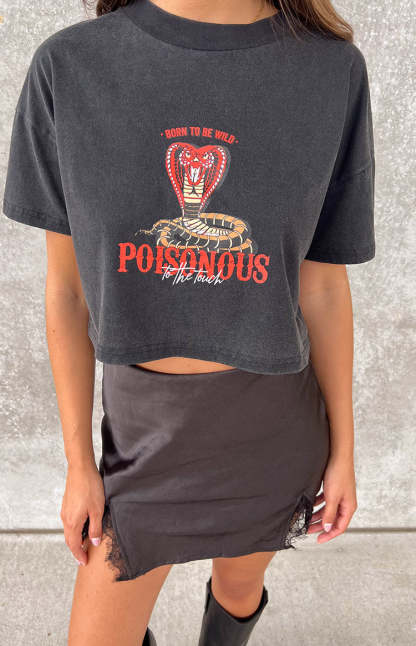 Born Wild Black Tee-Vavasi.All Rights Reserved.