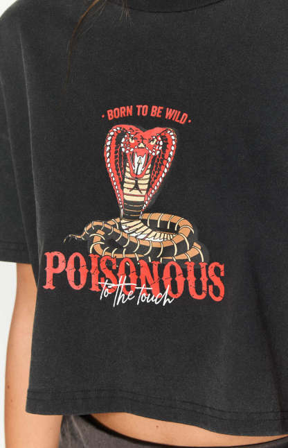 Born Wild Black Tee-Vavasi.All Rights Reserved.