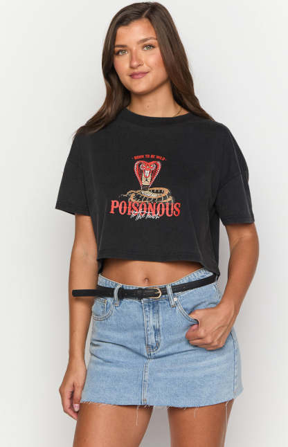 Born Wild Black Tee-Vavasi.All Rights Reserved.