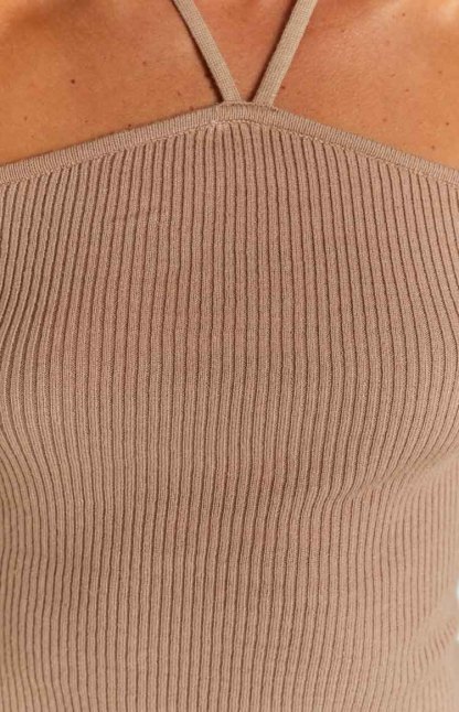 Back For You Light Brown Off Shoulder Top-Vavasi.All Rights Reserved.