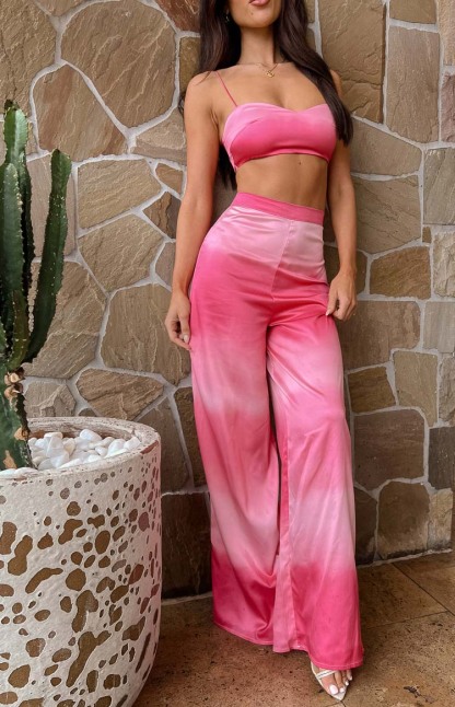 Bailee Pink Ombre Pants-Vavasi.All Rights Reserved.
