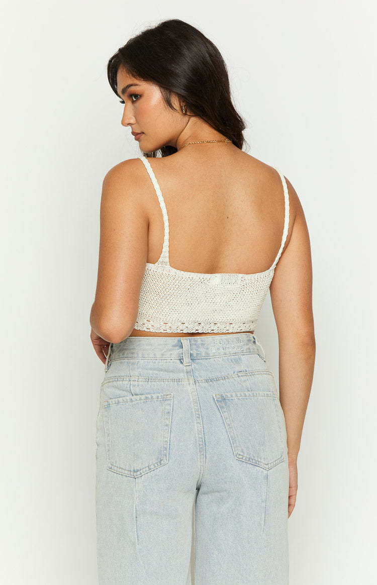 Barbara Cream Crochet Top-Vavasi.All Rights Reserved.
