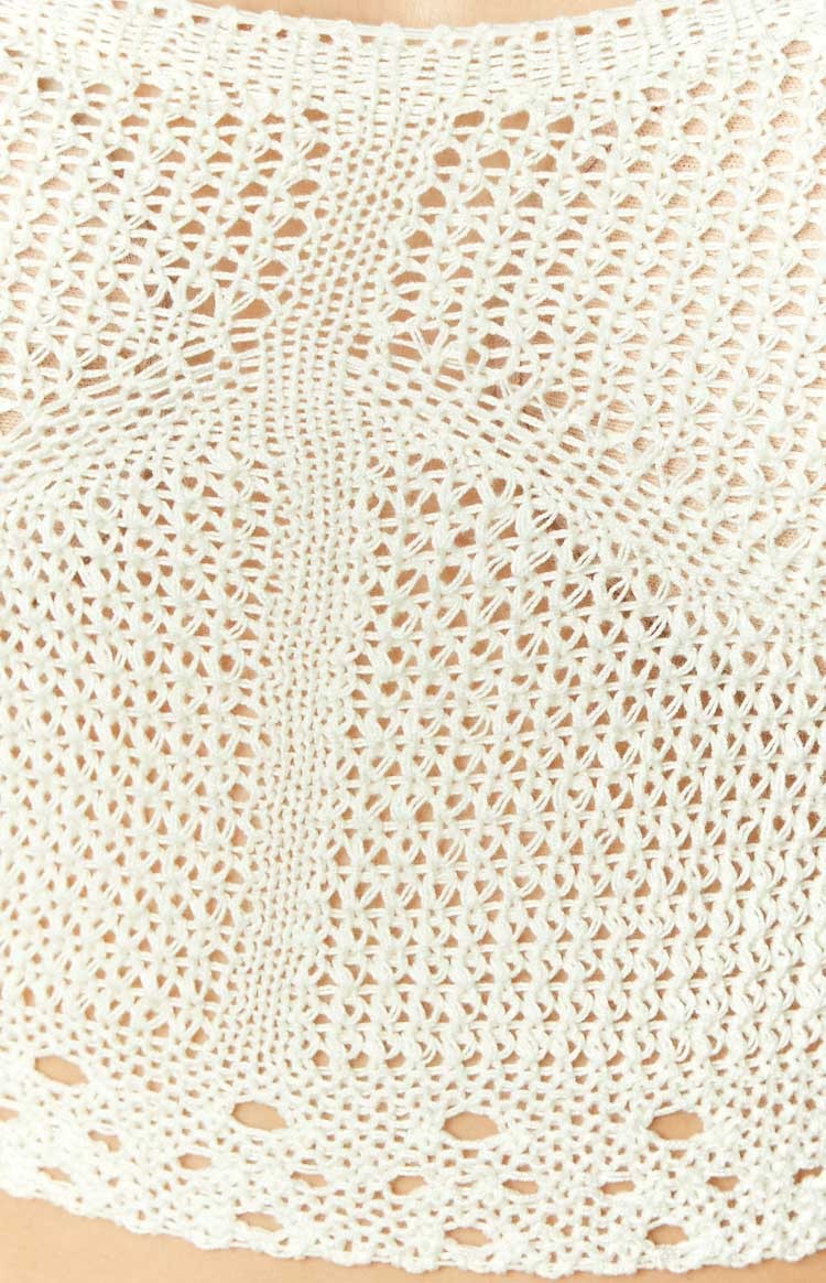 Barbara Cream Crochet Top-Vavasi.All Rights Reserved.