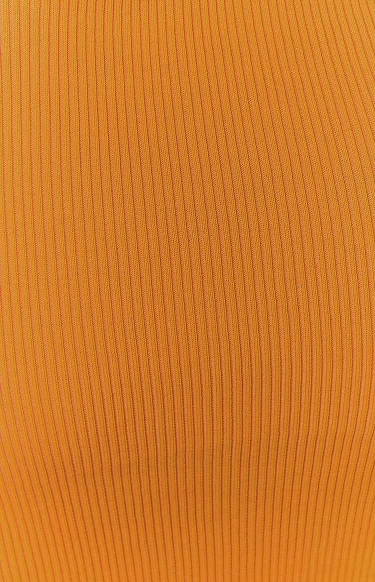 Shani Orange Knit Mini Dress-Vavasi.All Rights Reserved.