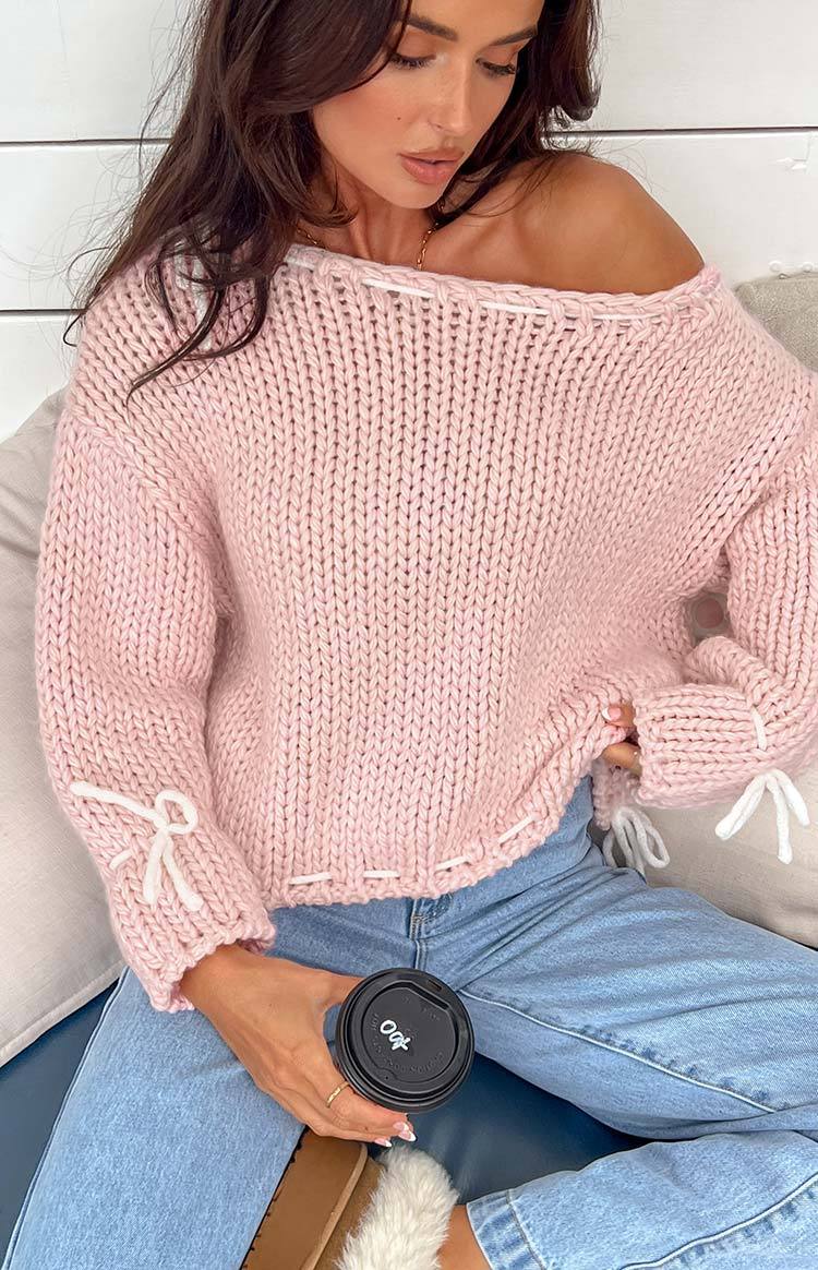 Bea Baby Pink Sweater-Vavasi.All Rights Reserved.