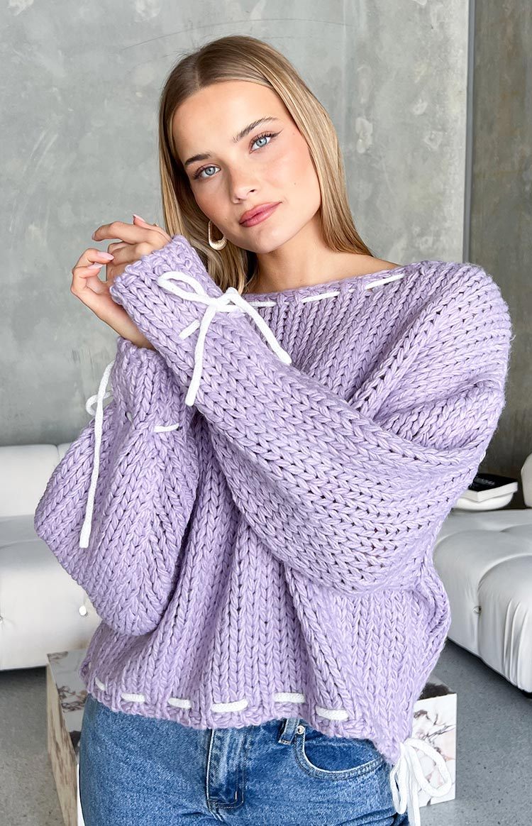 Bea Lilac Sweater-Vavasi.All Rights Reserved.