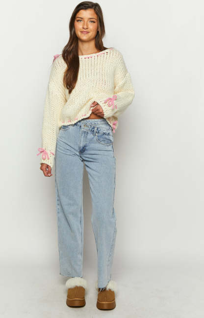 Bea Cream Sweater-Vavasi.All Rights Reserved.