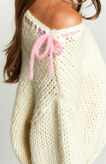 Bea Cream Sweater-Vavasi.All Rights Reserved.