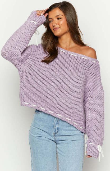 Bea Lilac Sweater-Vavasi.All Rights Reserved.