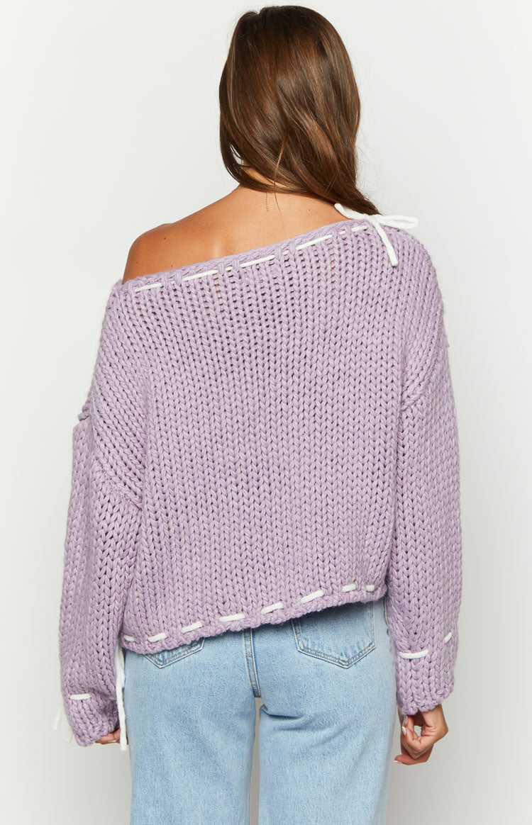 Bea Lilac Sweater-Vavasi.All Rights Reserved.