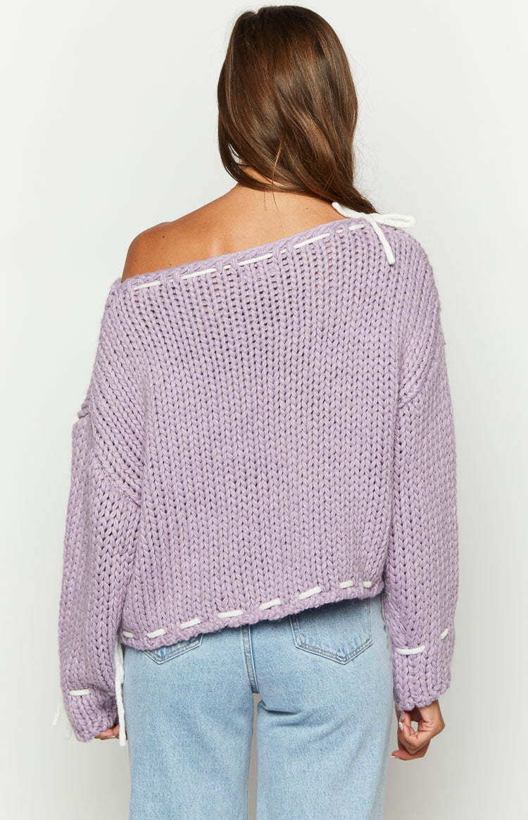 Bea Lilac Sweater-Vavasi.All Rights Reserved.