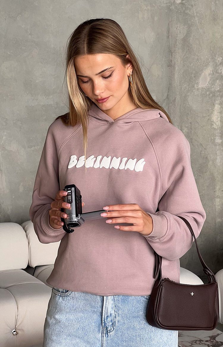 Beginning Beige Bubble Hoodie-Vavasi.All Rights Reserved.