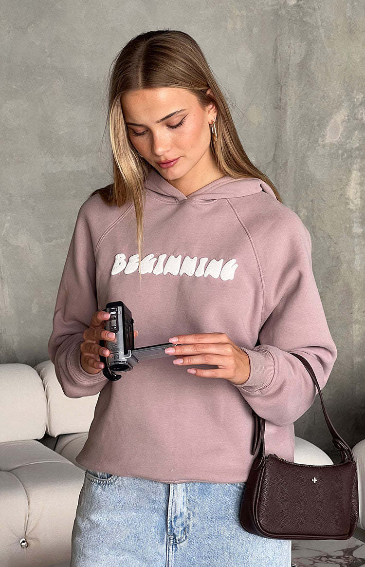 Beginning Beige Bubble Hoodie-Vavasi.All Rights Reserved.