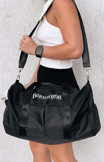 VavasiBlack Gym Bag-Vavasi.All Rights Reserved.