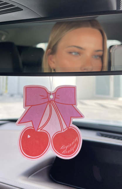 Beginning Cherry Bow Air Freshener-Vavasi.All Rights Reserved.