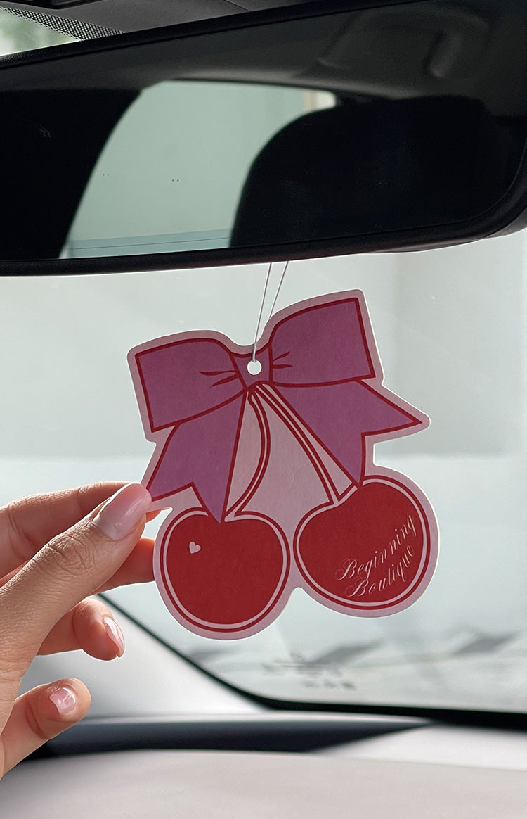 Beginning Cherry Bow Air Freshener-Vavasi.All Rights Reserved.
