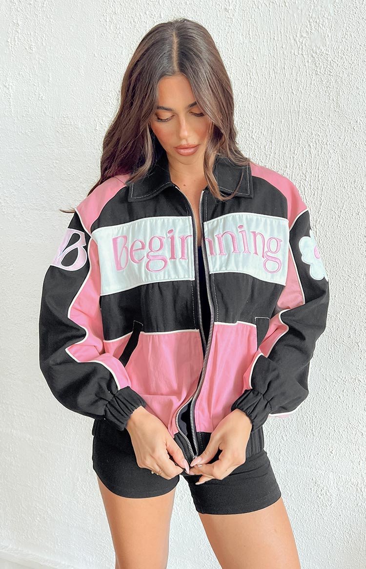 Beginning Pink Bomber Jacket-Vavasi.All Rights Reserved.