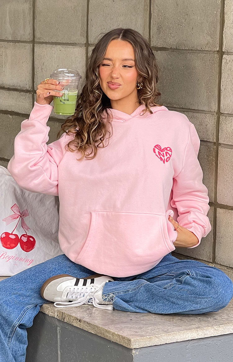 Beginning Pink Lovey Bubble Hoodie-Vavasi.All Rights Reserved.