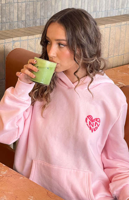 Beginning Pink Lovey Bubble Hoodie-Vavasi.All Rights Reserved.