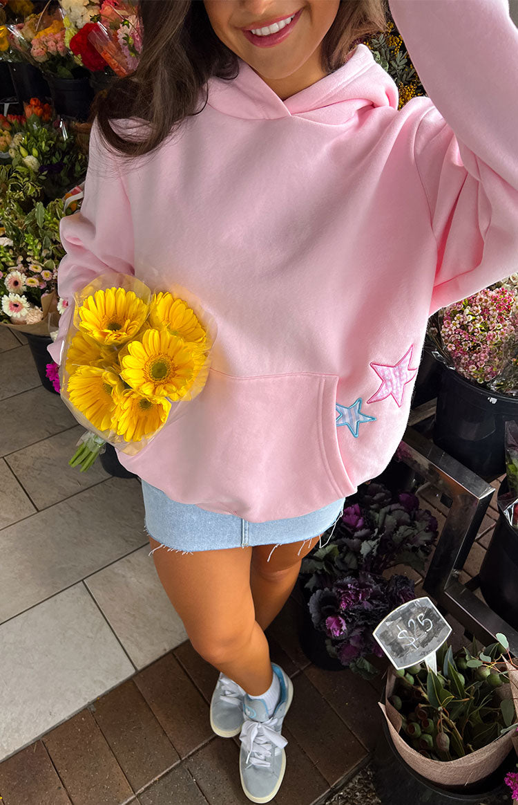 Beginning Pink Star Hoodie-Vavasi.All Rights Reserved.