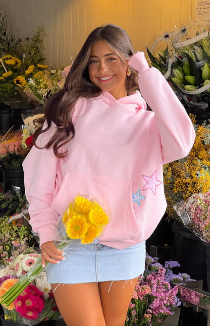 Beginning Pink Star Hoodie-Vavasi.All Rights Reserved.