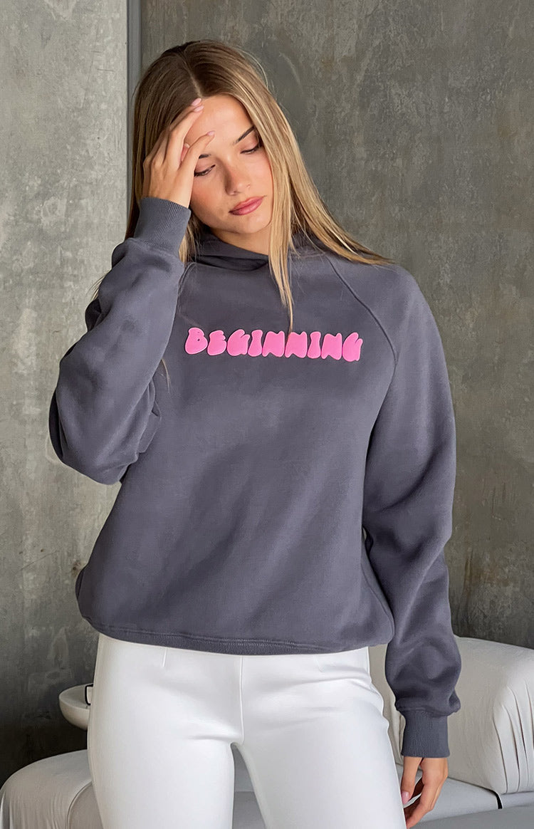 Beginning Slate Bubble Hoodie-Vavasi.All Rights Reserved.