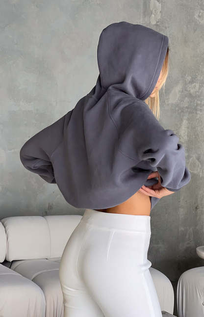 Beginning Slate Bubble Hoodie-Vavasi.All Rights Reserved.