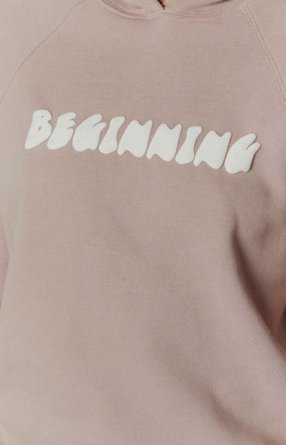 Beginning Beige Bubble Hoodie-Vavasi.All Rights Reserved.