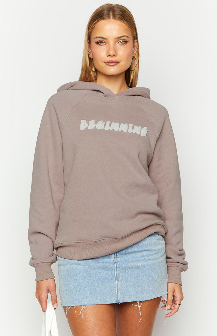 Beginning Beige Bubble Hoodie-Vavasi.All Rights Reserved.