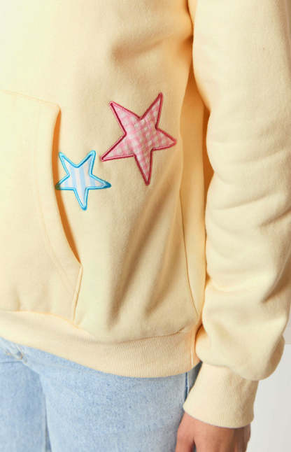 Beginning Cream Star Hoodie-Vavasi.All Rights Reserved.