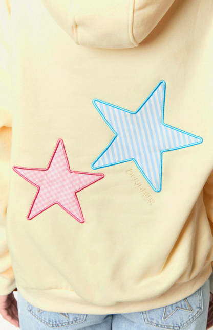 Beginning Cream Star Hoodie-Vavasi.All Rights Reserved.
