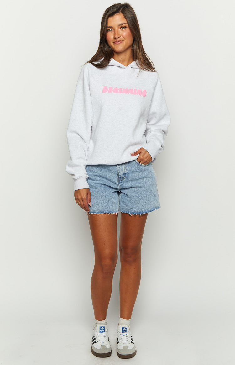 Beginning Grey Marl Bubble Hoodie-Vavasi.All Rights Reserved.