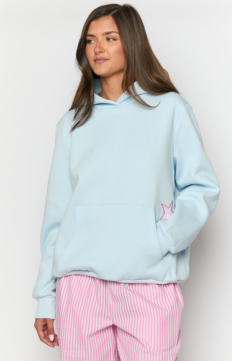 Beginning Light Blue Star Hoodie-Vavasi.All Rights Reserved.