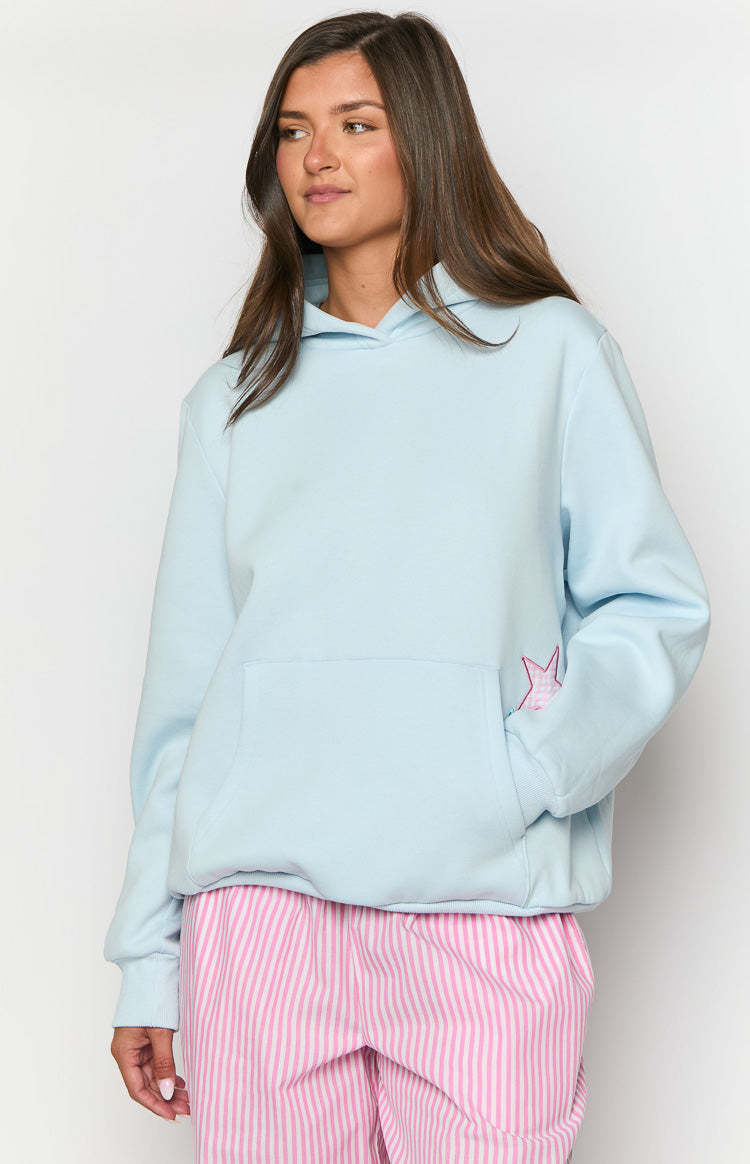 Beginning Light Blue Star Hoodie-Vavasi.All Rights Reserved.