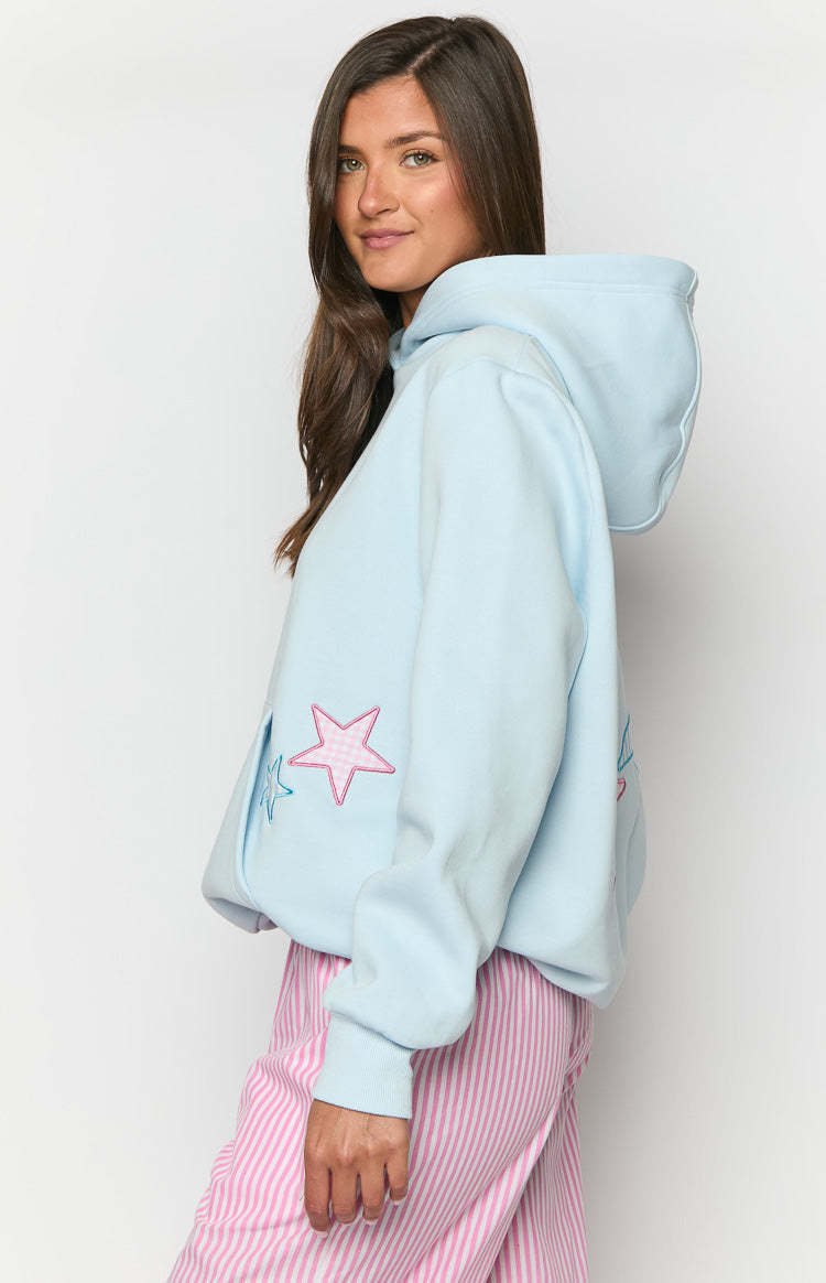 Beginning Light Blue Star Hoodie-Vavasi.All Rights Reserved.