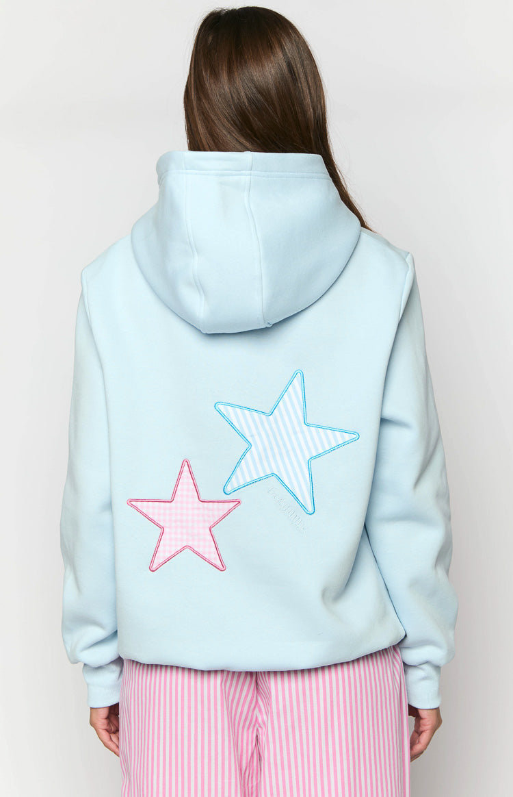 Beginning Light Blue Star Hoodie-Vavasi.All Rights Reserved.