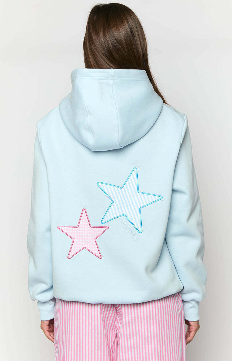 Beginning Light Blue Star Hoodie-Vavasi.All Rights Reserved.