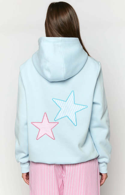 Beginning Light Blue Star Hoodie-Vavasi.All Rights Reserved.