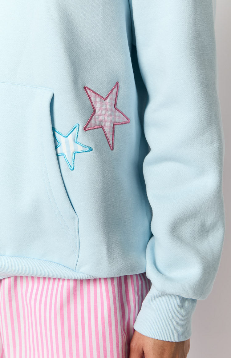 Beginning Light Blue Star Hoodie-Vavasi.All Rights Reserved.