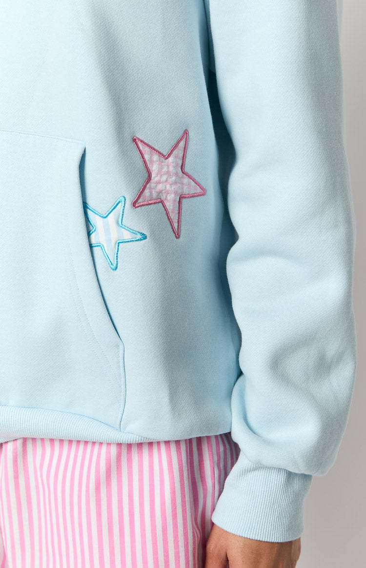 Beginning Light Blue Star Hoodie-Vavasi.All Rights Reserved.